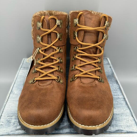 NEW Cliffs by White Mountain Pathfield Women’s Ankle Boots Brown Size 10W - Picture 3 of 10